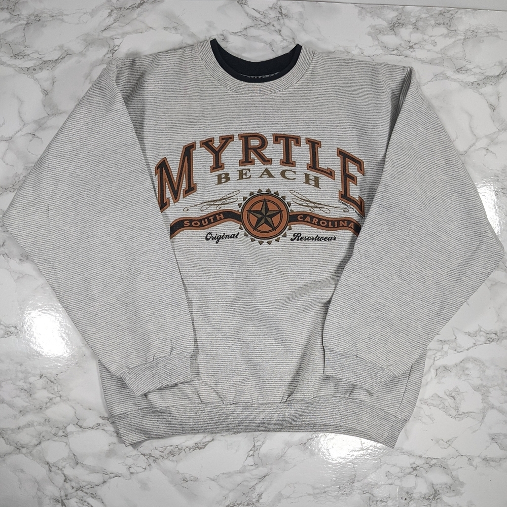 Vintage Myrtle Beach Crew Neck Sweatshirt Size Medium - Picture 3 of 7